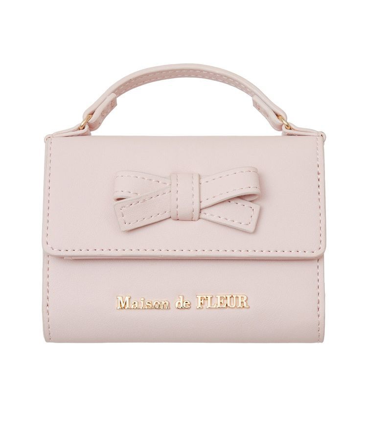 Maison de FLEUR「ハンドル付きリボンウォレット」|財布|