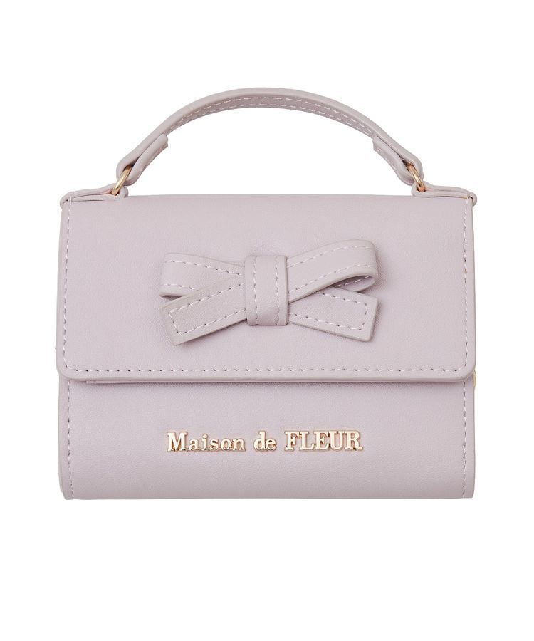 Maison de FLEUR「ハンドル付きリボンウォレット」|財布|