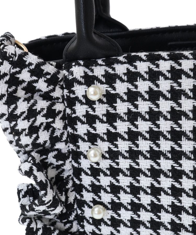 Maison de FLEUR「2Way千鳥柄フリルトートSバッグ」|トートバッグ|