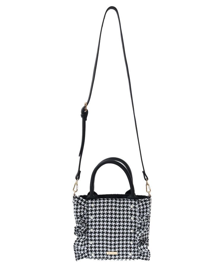 Maison de FLEUR「2Way千鳥柄フリルトートSバッグ」|トートバッグ|