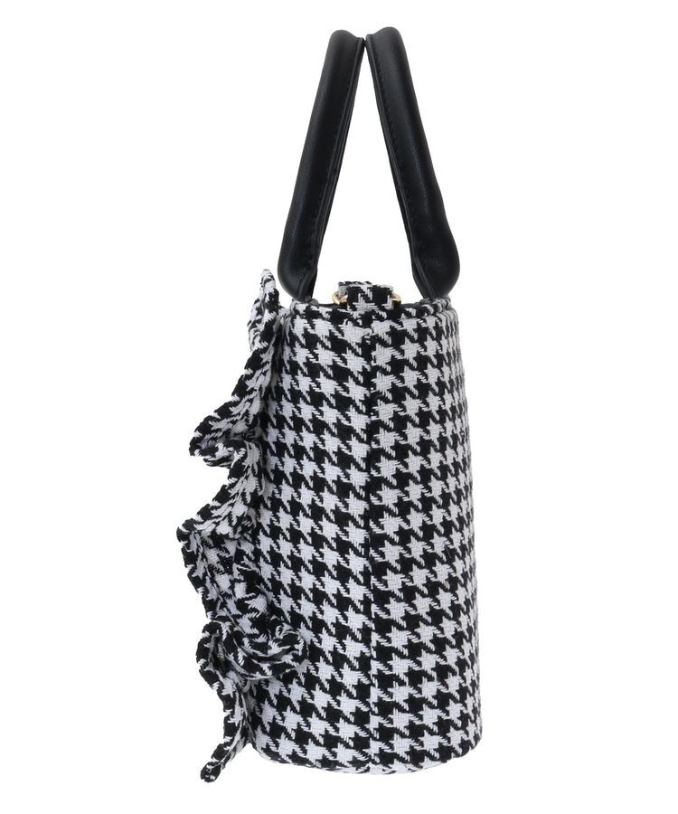 Maison de FLEUR「2Way千鳥柄フリルトートSバッグ」|トートバッグ|