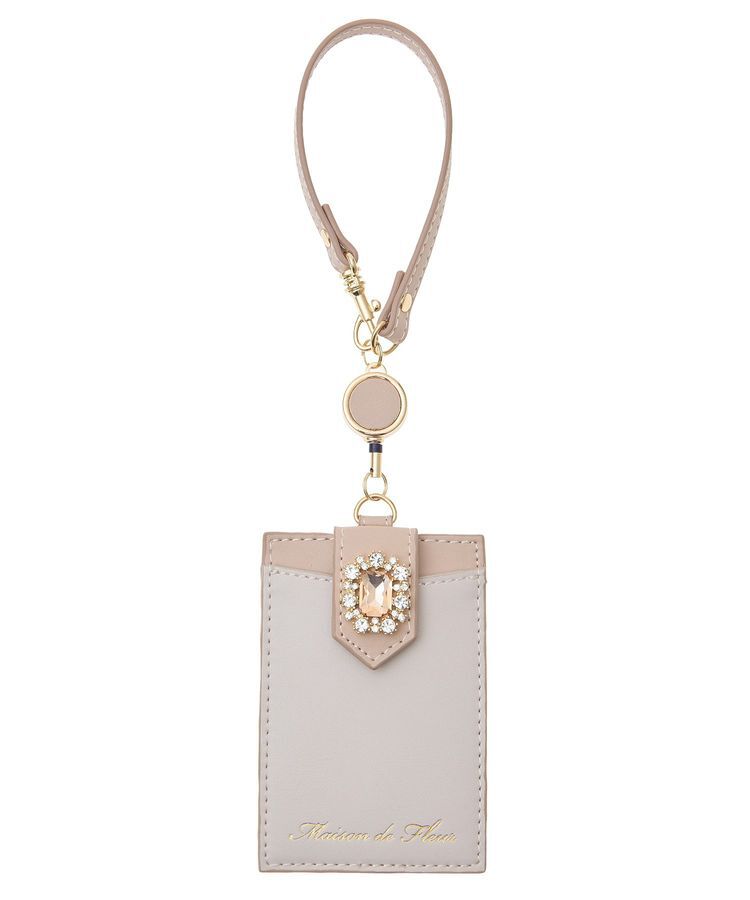 Maison de FLEUR「バイカラービジューリールパスケース」|その他|