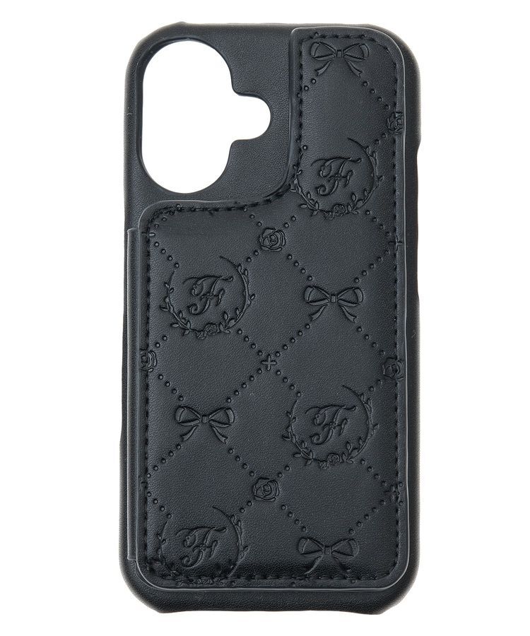 Maison de FLEUR「カードポケットミラー付きアイフォン16ケース」|モバイルケース|