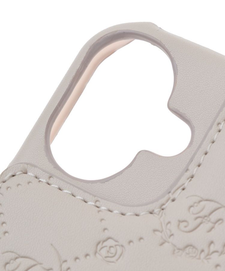 Maison de FLEUR「カードポケットミラー付きアイフォン16ケース」|モバイルケース|