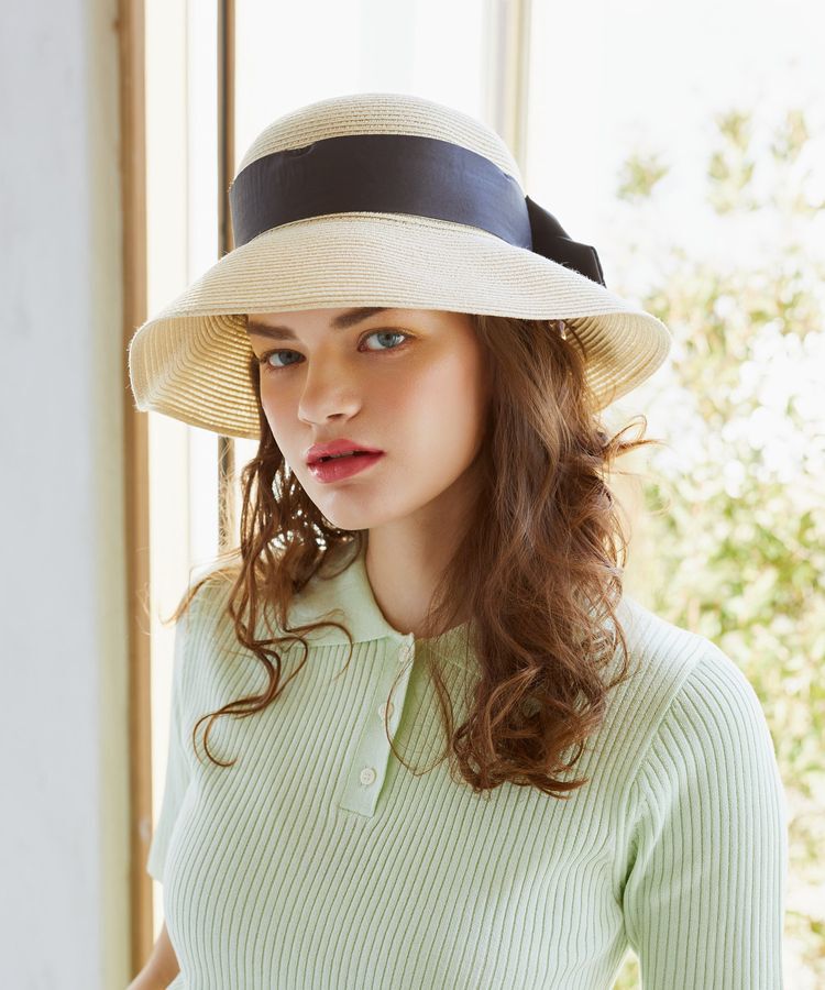 Maison de FLEUR「サテンビッグリボンハット」|その他|