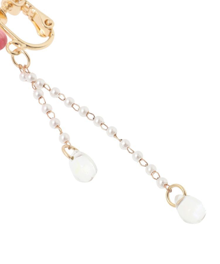 Maison de FLEUR「クリアフラワーイヤリング」|イヤリング|