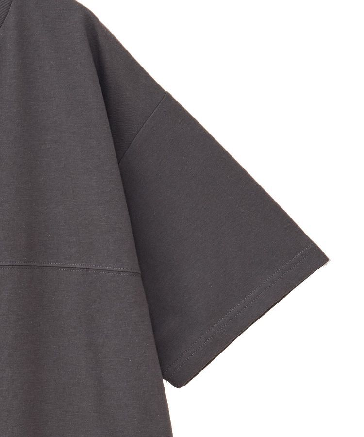 Green Parks「裾フリルドッキング5分袖プルオーバー」|Tシャツ・カットソー|