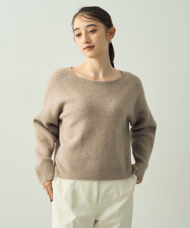YECCA VECCA「ラクーン混ドルマンニット」|ニット・セーター|