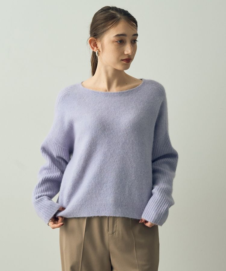 YECCA VECCA「ラクーン混ドルマンニット」|ニット・セーター|