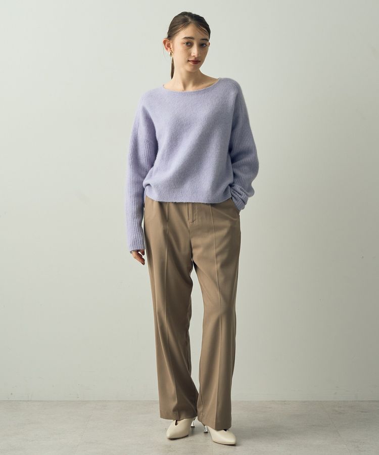 YECCA VECCA「ラクーン混ドルマンニット」|ニット・セーター|