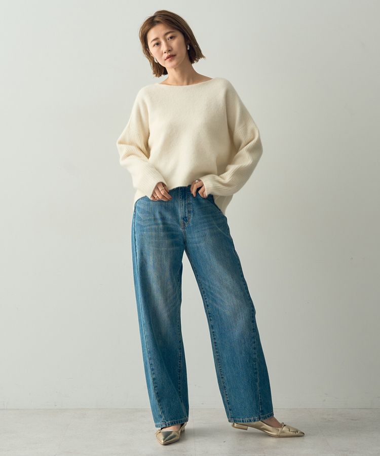 YECCA VECCA「ラクーン混ドルマンニット」|ニット・セーター|