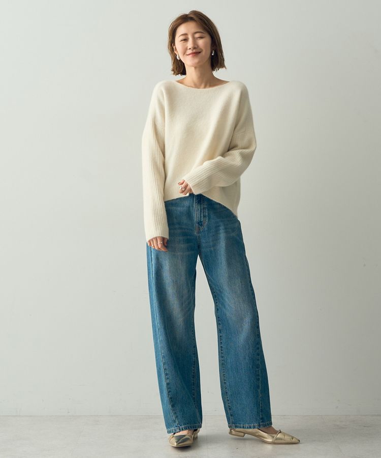 YECCA VECCA「ラクーン混ドルマンニット」|ニット・セーター|