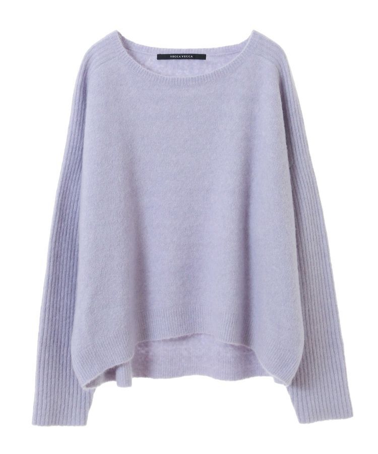 YECCA VECCA「ラクーン混ドルマンニット」|ニット・セーター|