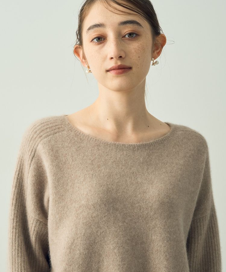 YECCA VECCA「ラクーン混ドルマンニット」|ニット・セーター|