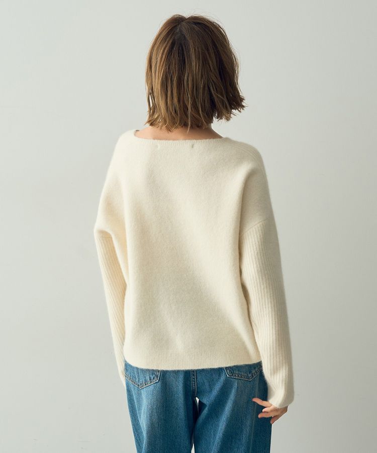 YECCA VECCA「ラクーン混ドルマンニット」|ニット・セーター|