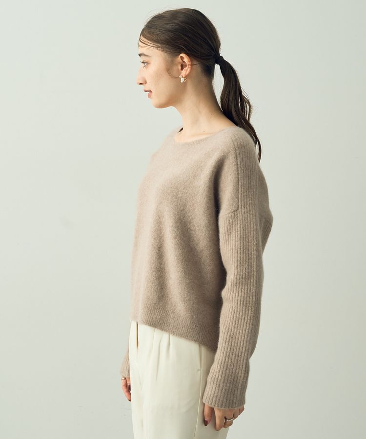 YECCA VECCA「ラクーン混ドルマンニット」|ニット・セーター|