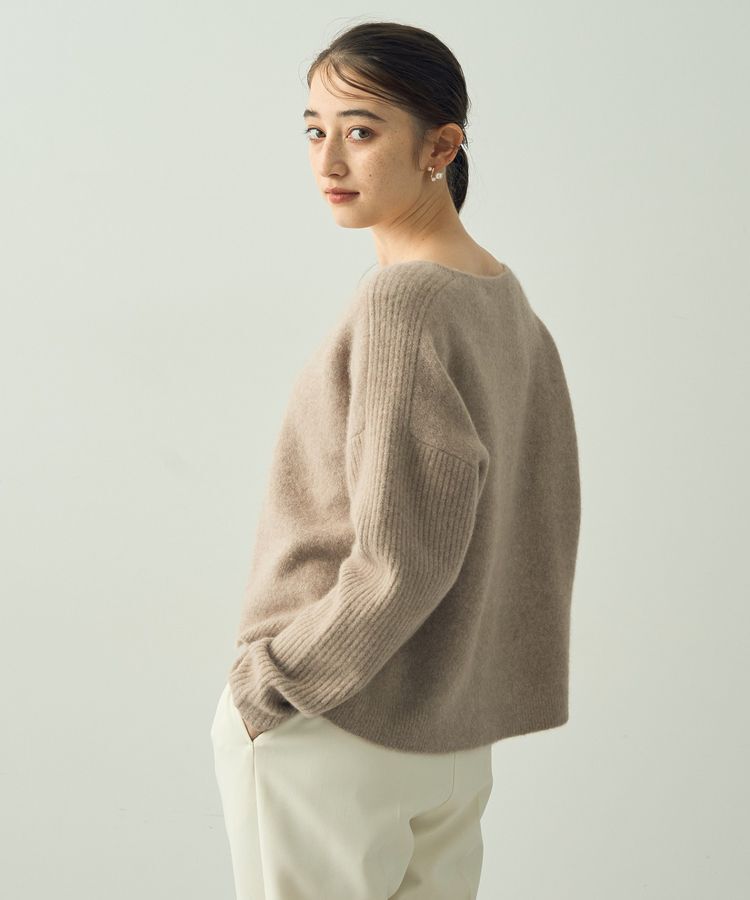 YECCA VECCA「ラクーン混ドルマンニット」|ニット・セーター|