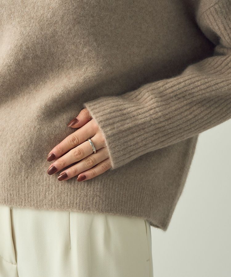 YECCA VECCA「ラクーン混ドルマンニット」|ニット・セーター|