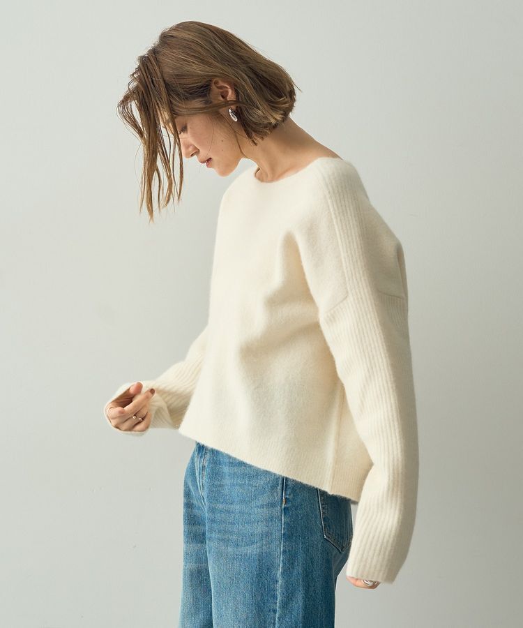 YECCA VECCA「ラクーン混ドルマンニット」|ニット・セーター|