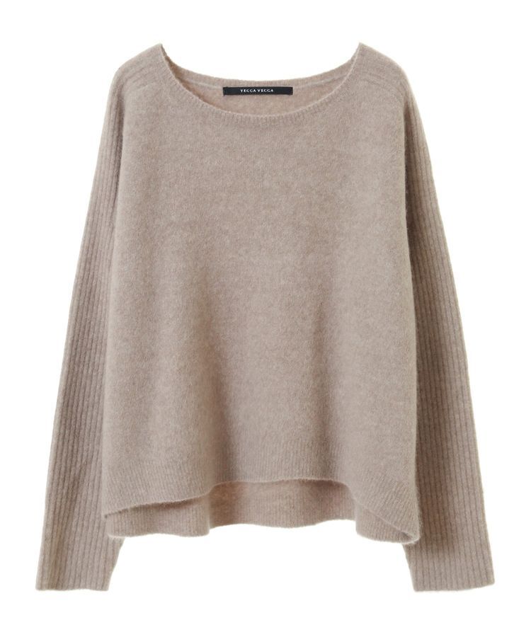 YECCA VECCA「ラクーン混ドルマンニット」|ニット・セーター|