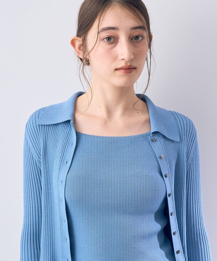 YECCA VECCA「【2点SET】キャミセット襟付きカーディガン」|カーディガン|