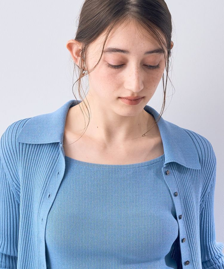 YECCA VECCA「【2点SET】キャミセット襟付きカーディガン」|カーディガン|