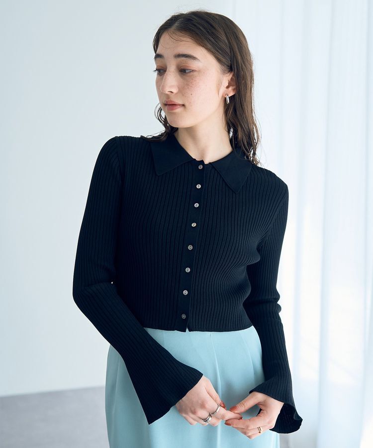 YECCA VECCA「【2点SET】キャミセット襟付きカーディガン」|カーディガン|