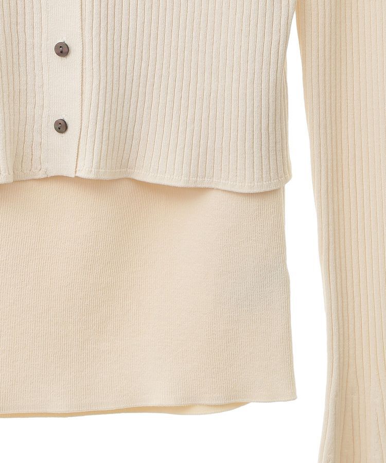 YECCA VECCA「【2点SET】キャミセット襟付きカーディガン」|カーディガン|