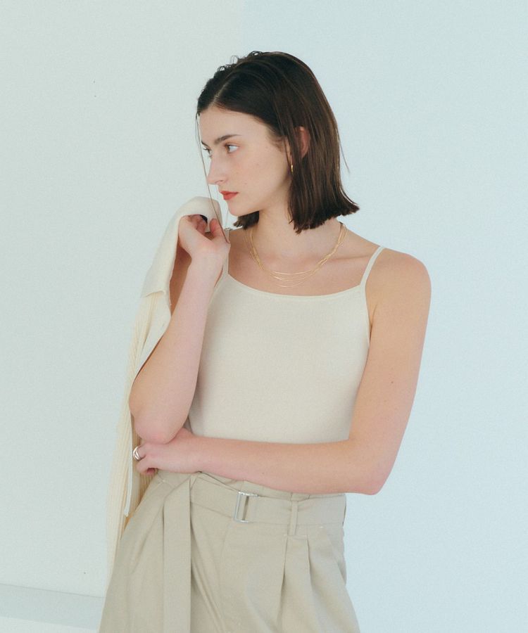 YECCA VECCA「【2点SET】キャミセット襟付きカーディガン」|カーディガン|