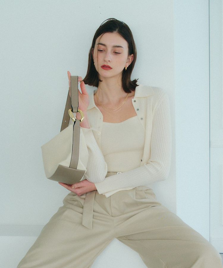 YECCA VECCA「メタルアクセントミニバッグ」|ハンドバッグ|