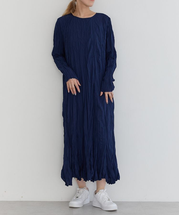 GARAGE OF GOOD CLOTHING「【TORRAZZO DONNA】Wrinkle Processing One-pie」|ワンピース|Navy