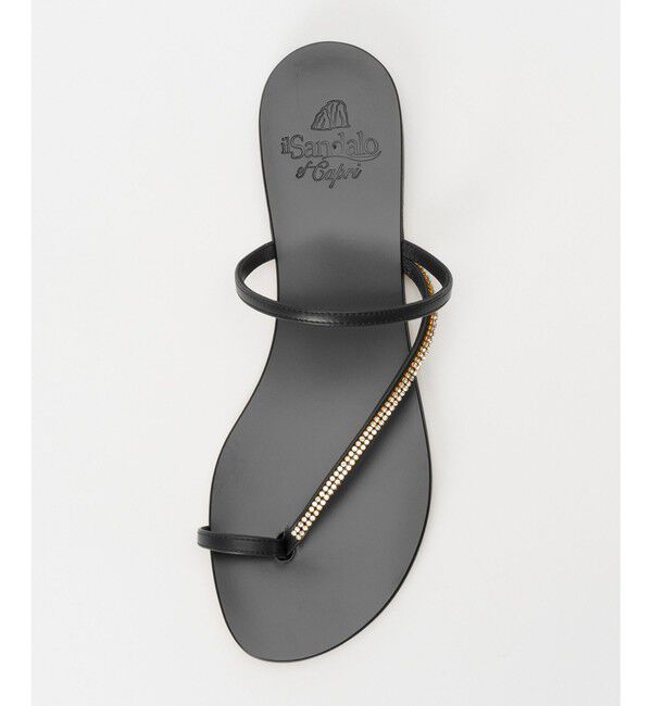 allureville「【il Sandalo of Capri(イルサンダロオブカプリ)】ラインビジューサムトング」|サンダル|