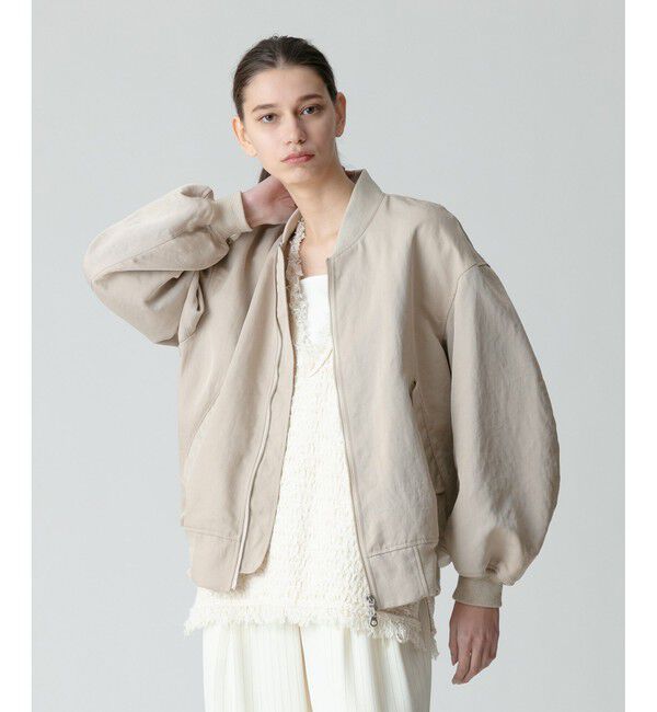 allureville「ナイロンツイルMA-1」|ブルゾン・スタジャン|