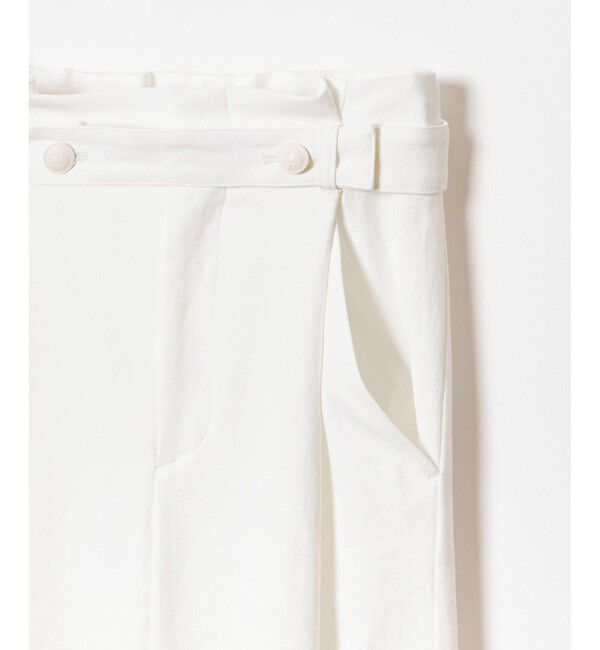 allureville「シェルタリングボタンベルトパンツ」|チノ|