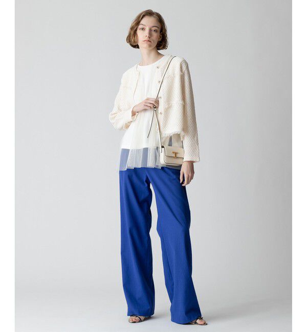 allureville「シェルタリングボタンベルトパンツ」|チノ|