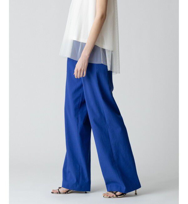 allureville「シェルタリングボタンベルトパンツ」|チノ|