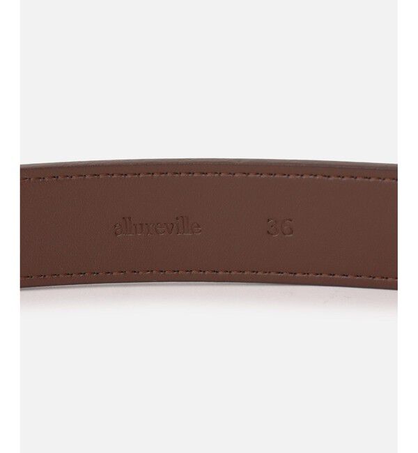 allureville「◇ローラーバックルレザーベルト」|ベルト|
