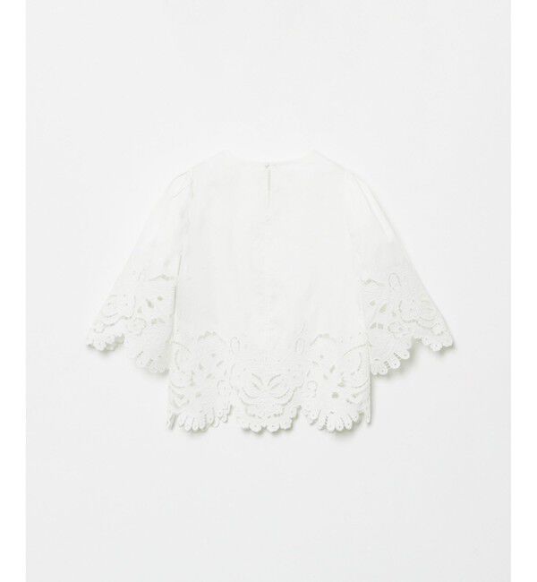 LOULOU WILLOUGHBY「【LOULOU WILLOUGHBY】コットンレース刺繍ブラウス」|シャツ・ブラウス|