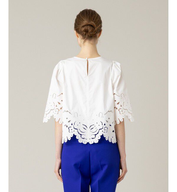 LOULOU WILLOUGHBY「【LOULOU WILLOUGHBY】コットンレース刺繍ブラウス」|シャツ・ブラウス|