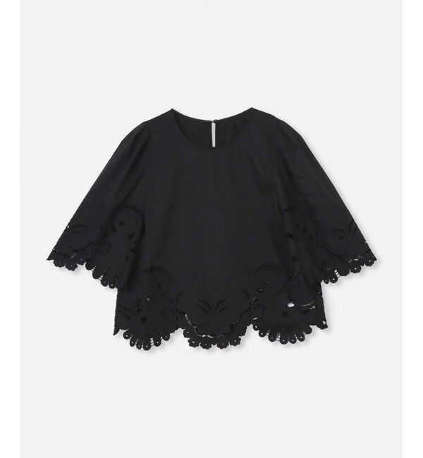 LOULOU WILLOUGHBY「【LOULOU WILLOUGHBY】コットンレース刺繍ブラウス」|シャツ・ブラウス|