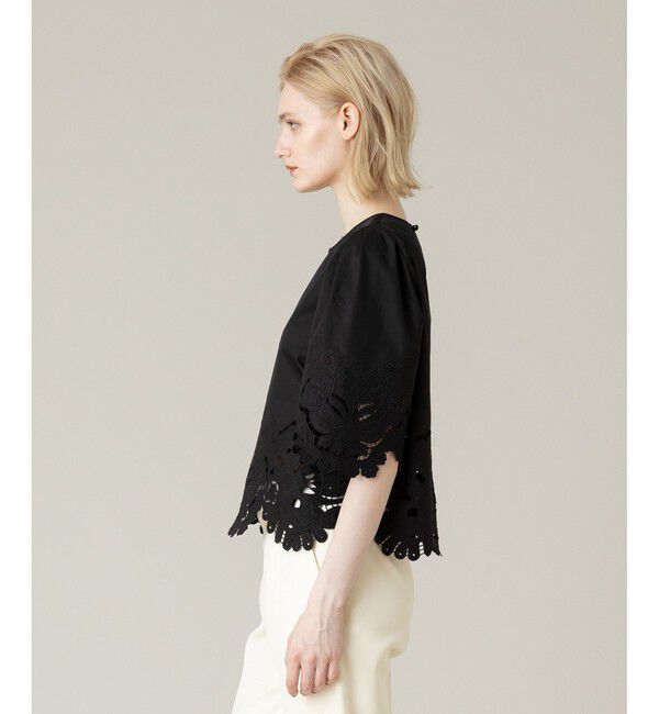 LOULOU WILLOUGHBY「【LOULOU WILLOUGHBY】コットンレース刺繍ブラウス」|シャツ・ブラウス|