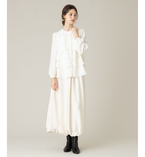 LOULOU WILLOUGHBY「【LOULOU WILLOUGHBY】ティアードフレアブラウス」|シャツ・ブラウス|