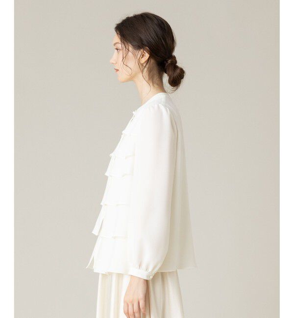 LOULOU WILLOUGHBY「【LOULOU WILLOUGHBY】ティアードフレアブラウス」|シャツ・ブラウス|