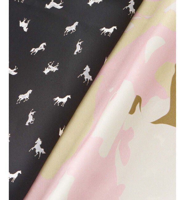 allureville「リバーシブルプリントタイ型スカーフ」|バンダナ・スカーフ|