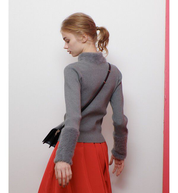 LOULOU WILLOUGHBY「◇【LOULOU WILLOUGHBY】ファーアクセントプルオーバー」|ニット・セーター|