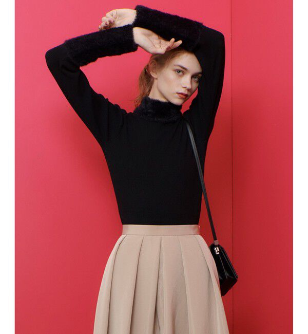 LOULOU WILLOUGHBY「◇【LOULOU WILLOUGHBY】ファーアクセントプルオーバー」|ニット・セーター|