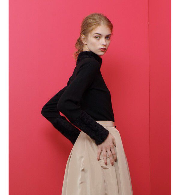 LOULOU WILLOUGHBY「◇【LOULOU WILLOUGHBY】ファーアクセントプルオーバー」|ニット・セーター|