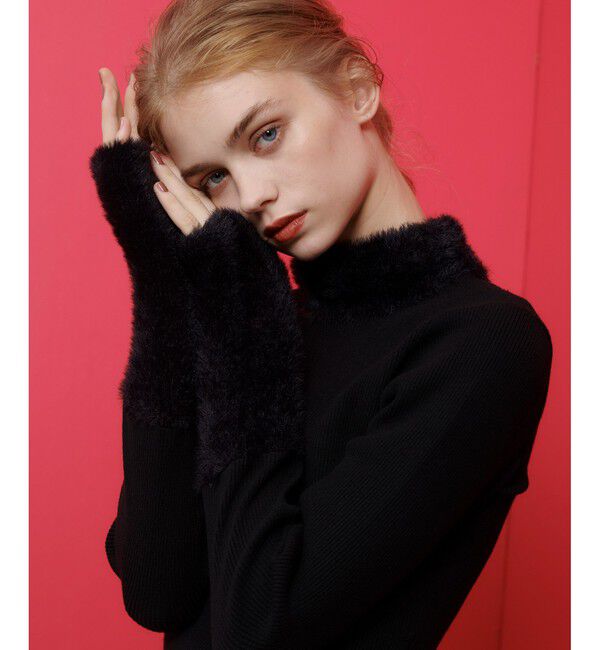 LOULOU WILLOUGHBY「◇【LOULOU WILLOUGHBY】ファーアクセントプルオーバー」|ニット・セーター|