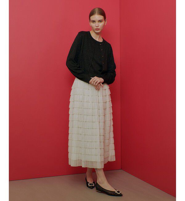 LOULOU WILLOUGHBY「【LOULOU WILLOUGHBY】プリーツティアードスカート」|スカート|