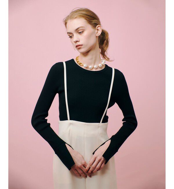 LOULOU WILLOUGHBY「【LOULOU WILLOUGHBY】2WAY RIB プルオーバー」|ニット・セーター|